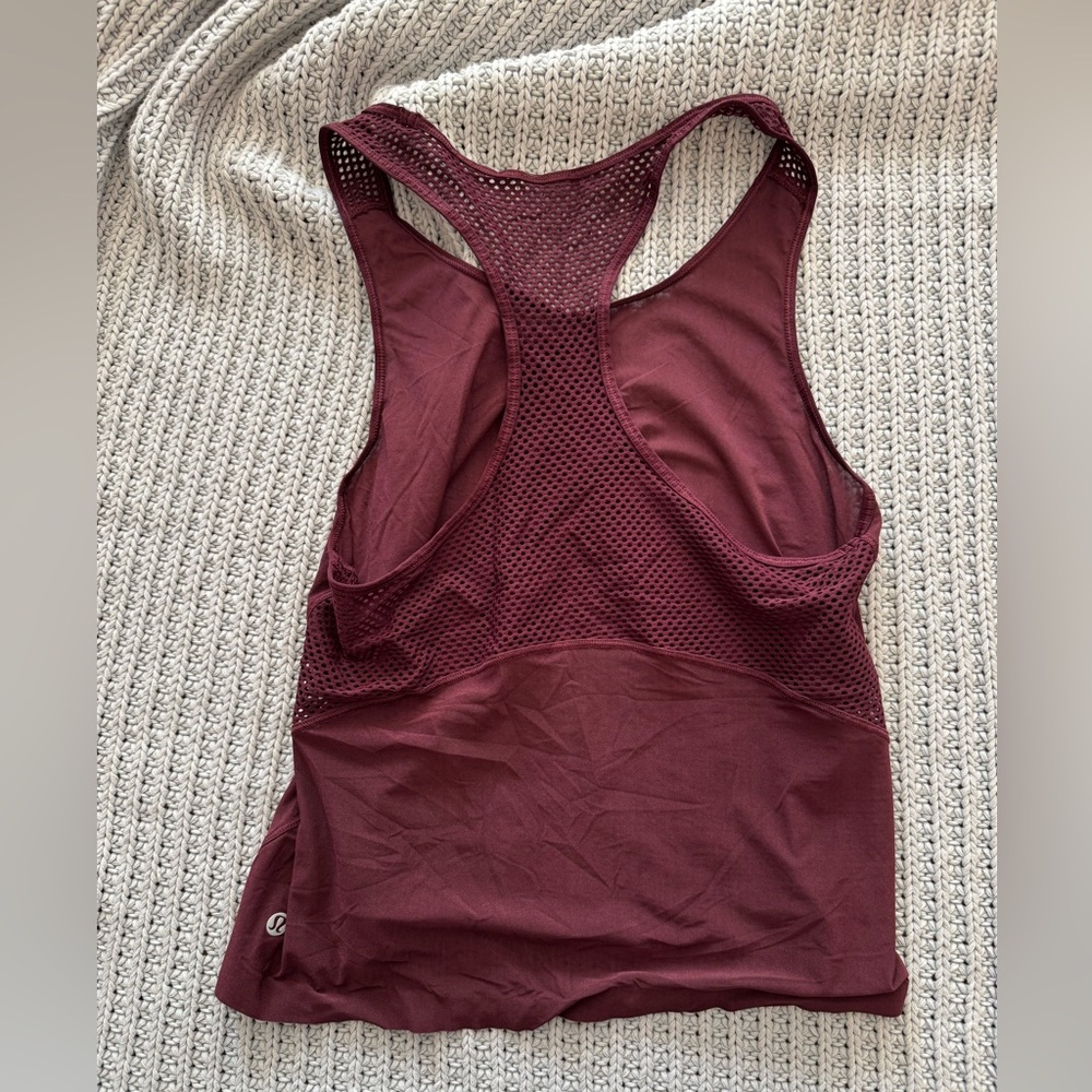 Lululemon Run: Back On Track Tank, size 4